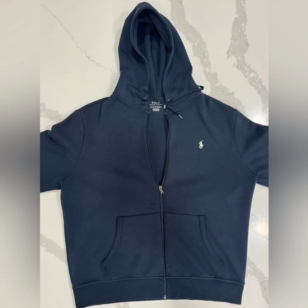 Polo Ralph Lauren Dark Blue Zip-Up Hoodie and pants